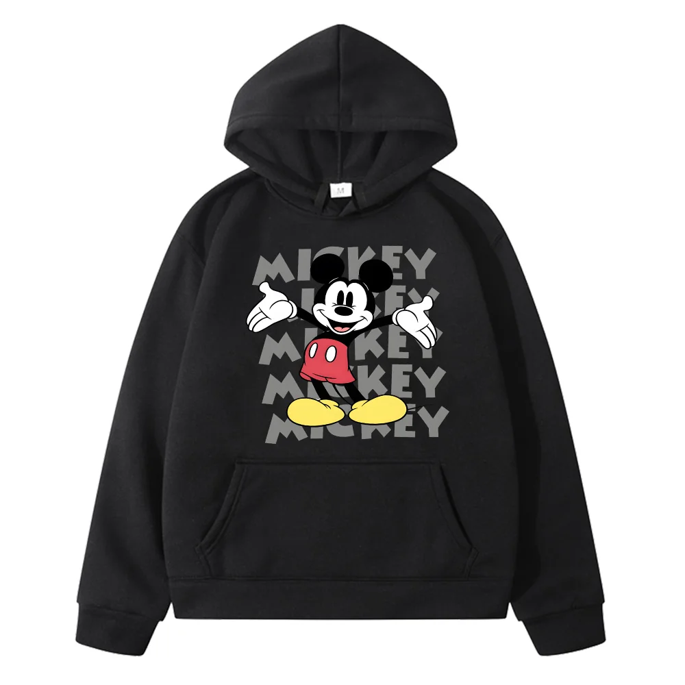 

Mickey Mouse Cartoon Anime Children Pullovers Tops Spring Autumn Sweatshirts Clothes with Pocket Hoodies for Boys/Girls Jacket