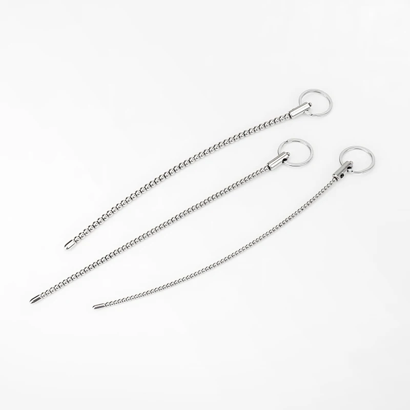 Stainless Steel Urethral Amplifier  Penile Plug Inserted Into Stimulation Catheter Beads Male  Masturbation Horse Eye Sticks