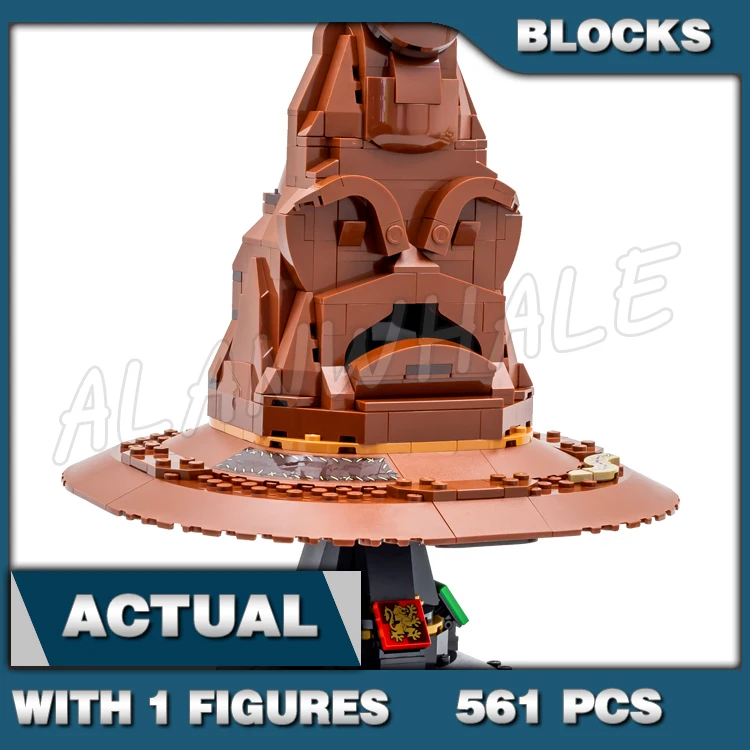 561 pièces monde magique des sorciers parlant tri chapeau brique sonore parlant en continu 81029 blocs de construction jouet Compatible avec le modèle