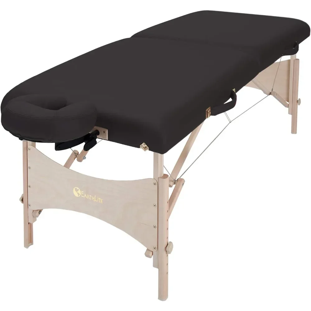 Portable Massage Table Foldable Physiotherapy/Treatment/Stretching Table, Eco-Friendly Design, Hard Maple, Superior Comfort