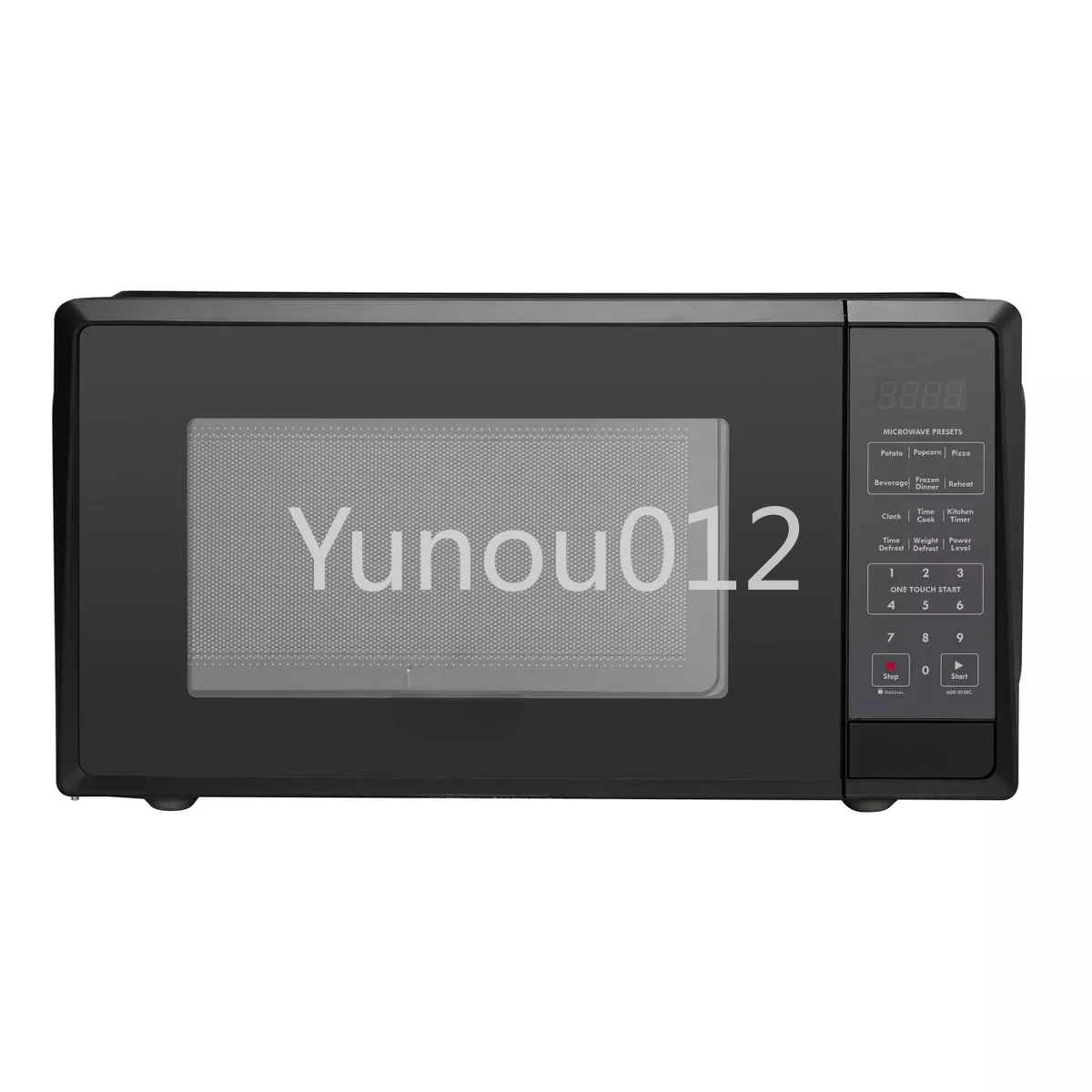 1.1 cu-ft Black Microwave