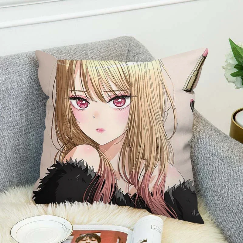 Pillowcase 40*40 Marin Kitagawa Body Pillow Cover 45x45 Anime Girl Sleeping Pillows for Decoration Chair Cushion Room Cushions