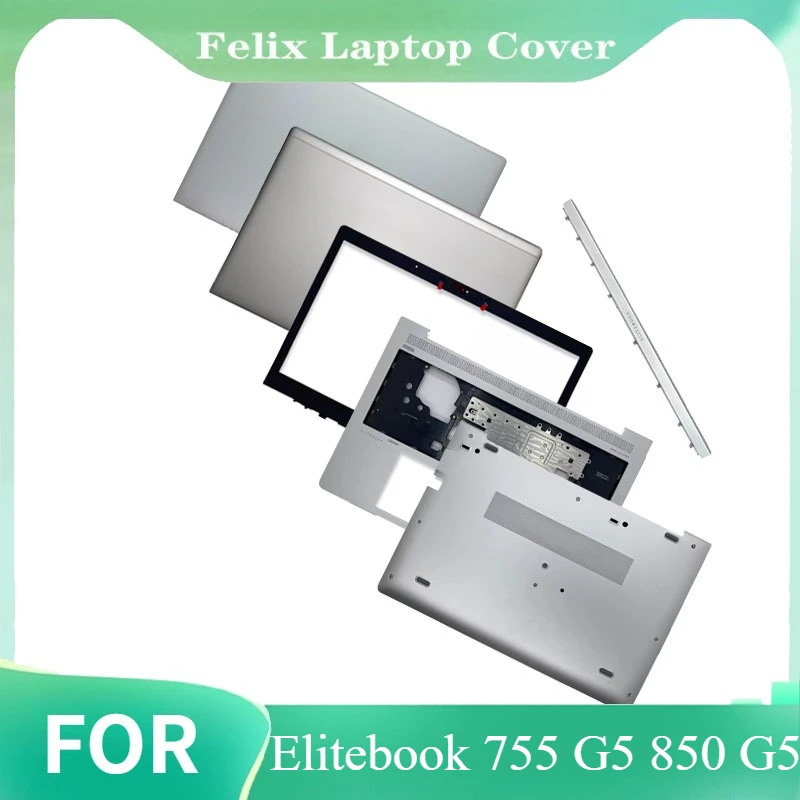 

New LCD Rear Lid Back Top Case Bezel Palmrest Bottom Case Cover L14360-001 L17378-001 Hinge Housing For Elitebook 755 G5 850 G5