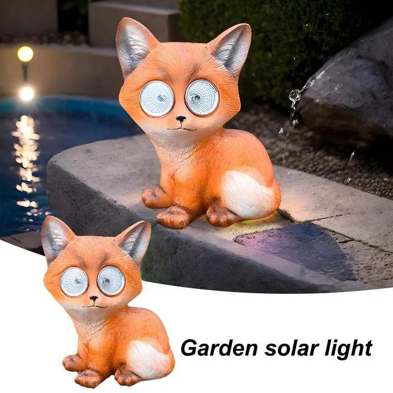 Solar Garden Statues Light Figurine Statues Light Animal Solar Operated Outdoor Animal Sculptures For Patio Balcony Court Lawn