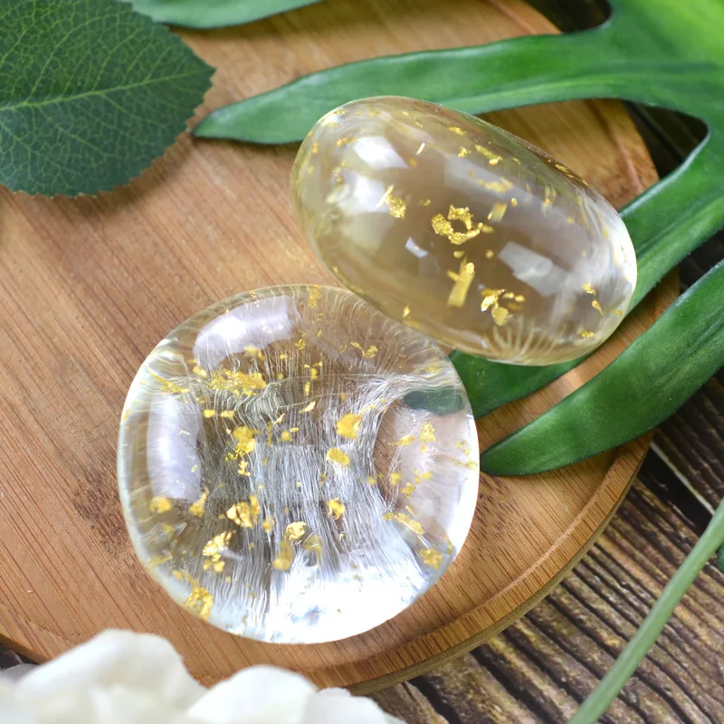 Crystal 24k gold foil amino acid handmade soap gift set skin whitening face hand soap(1 piece)