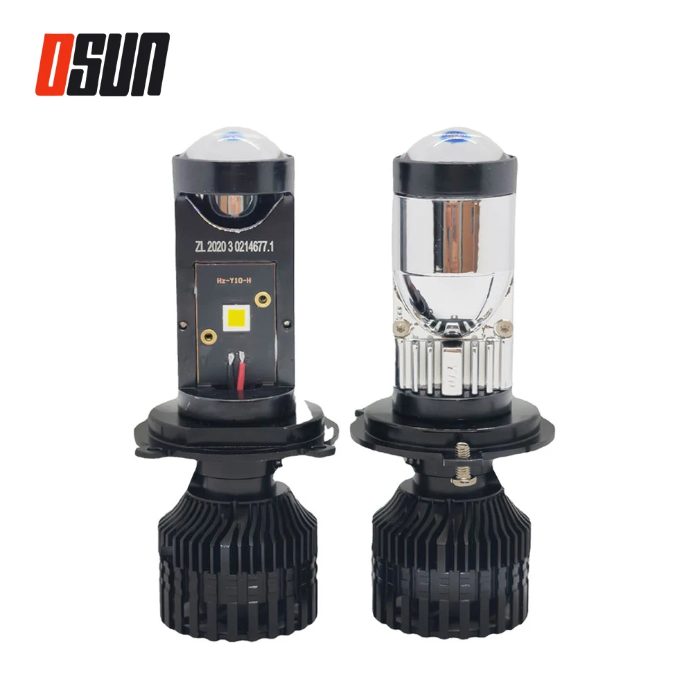 

POPNOW Mini Projector Lens Headlight LED H7 Bulb H4 LED Car Lamp Turbo Fan 6000K Super Bright High Low Beam Led Light For Car