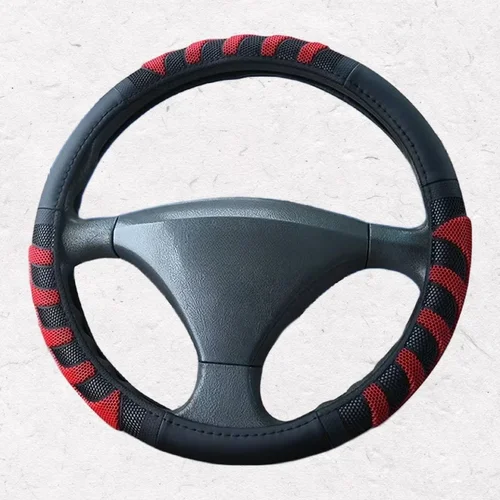 Imagen 2 del producto Protector para volante de coche y camión, diámetro 40/42/45/47/50CM, goma de cuero Artificial antideslizante, accesorios interiores de coche, estilo de coche