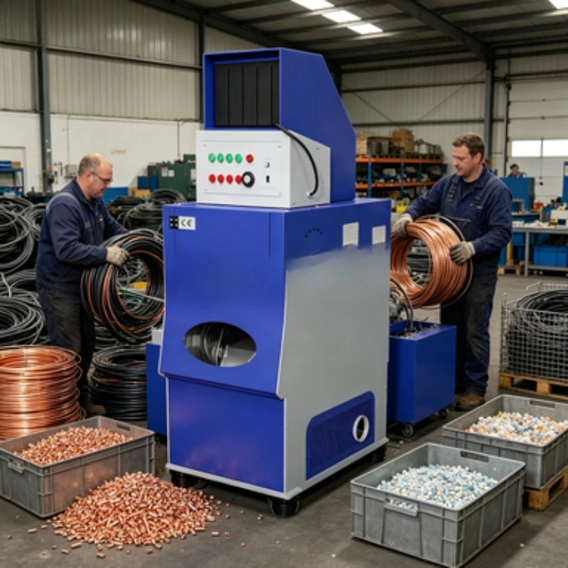 Mini Copper Wire Granulator Recycling Scrap Copper Cable Machine Copper and Plastic Granule Separate Recycle