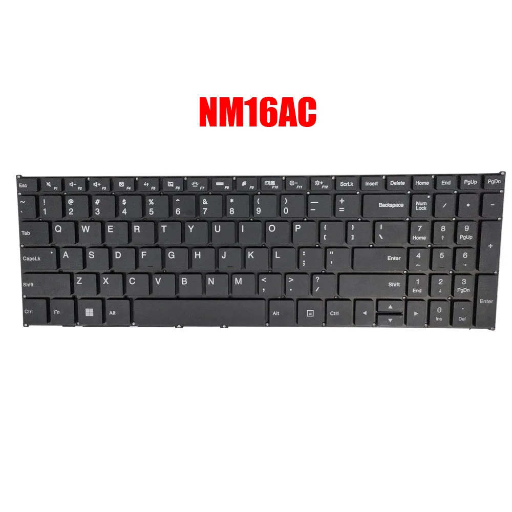 

Клавиатура ноутбука NM16AC, английская, США, с черной подсветкой, новая