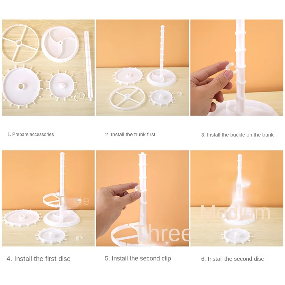 Jewelry Display Rotating Earring Holder Plastic Disc Hair Ring Rack Jewelry Display Stand Necklace Display Stand Bracelet Holder
