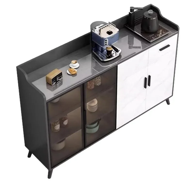 

Slate dining side cabinet, modern kitchen storage locker, living room bar and household integration