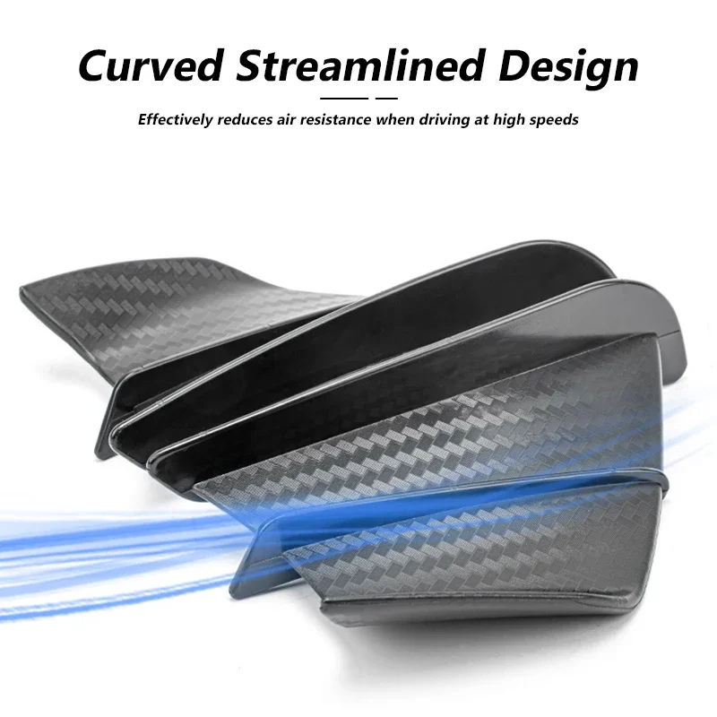 

For Kawasaki Ninja ZX6R 636 ZX-25R ZX6RR ZX-6 ZX10R ZX1400 ZX14R ZZR1400 ZZR1100 Motorcycle Winglet Aerodynamic Wing Kit Spoiler