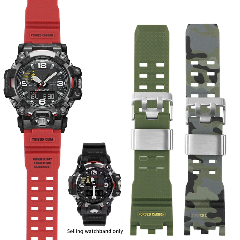 

Аксессуары для часов Casio G-SHOCK GWG-2000 GWG-2040 Mudmaster, сменный ремешок, мужской спортивный водонепроницаемый браслет из смолы