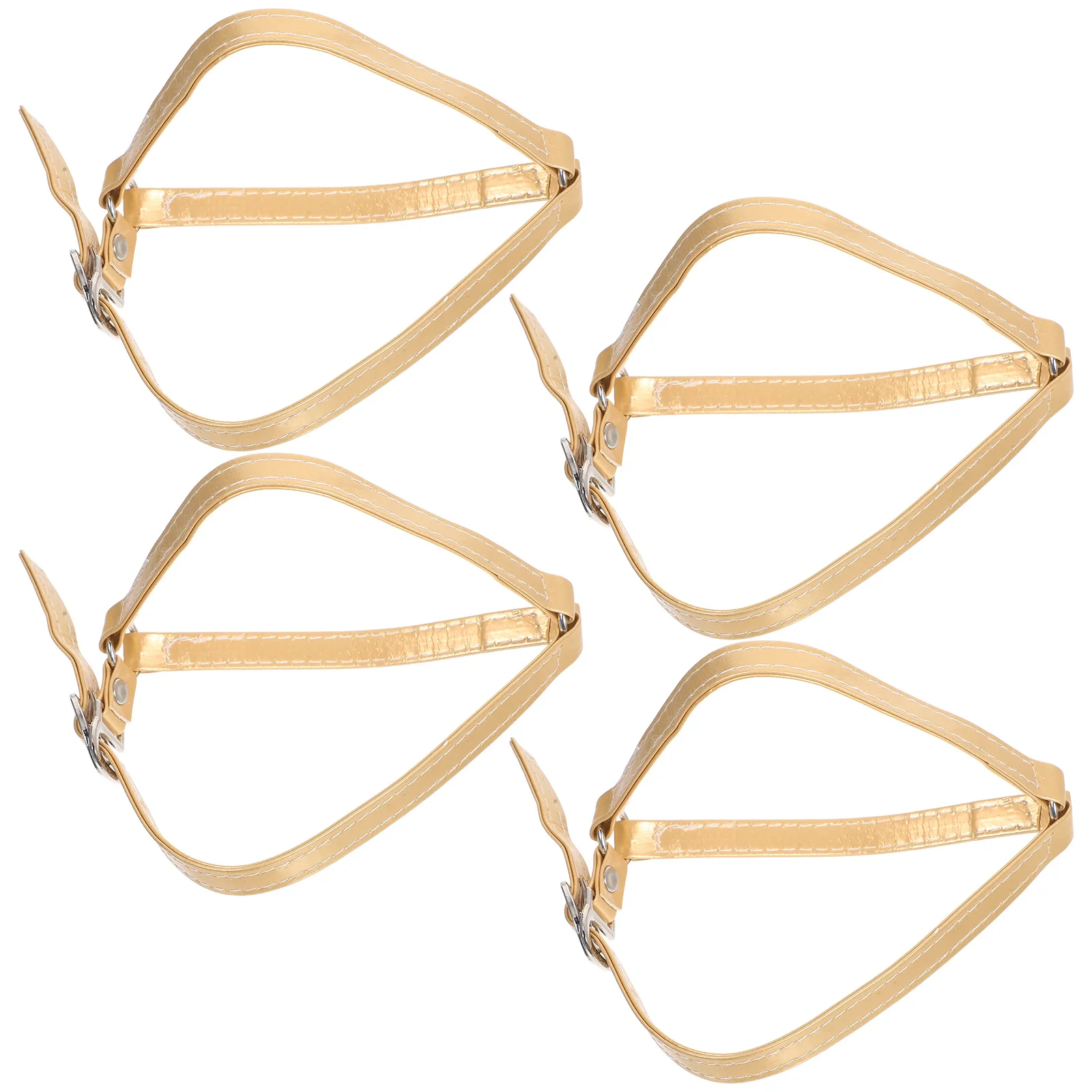 

4Pcs High Heel Shoe Straps PU Adjustable Anti-Slip Detachable Ankle Bands for Party Office Daily Use High Heel Shoe Accessories