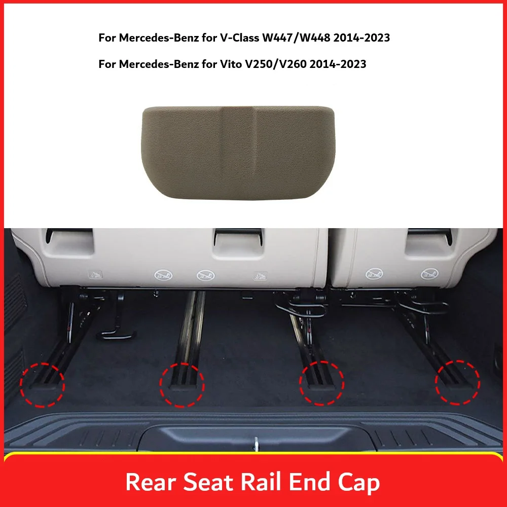 Plastic Rear Seat Rail End Cap Protector for Mercedes For Benz For Vito V260 W447 W448 2014 through 2023 Model Years