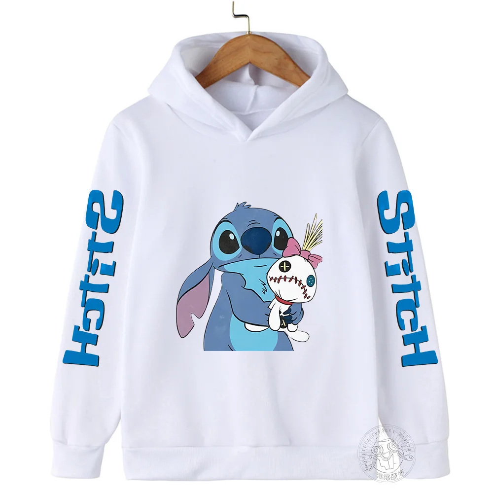 The new spring and fall casual children's long-sleeved hoodie fashion cartoon print can be worn by both men and women