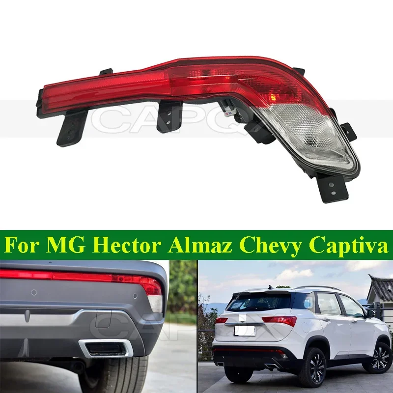

CAPQX Rear Fog Light Lamp Rear Bumper Light Lamp For MG Hector Wuling Almaz Chevy Captiva Baojun 530 2018-2019 Brake Light