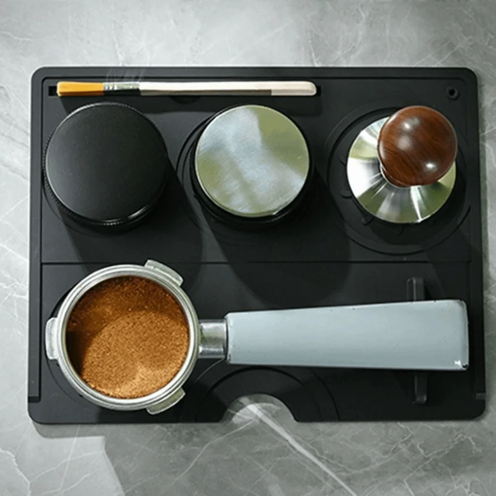 

Нескользящий коврик для темперовки кофе, пищевой, прочный, термостойкий силиконовый коврик для эспрессо-темпера