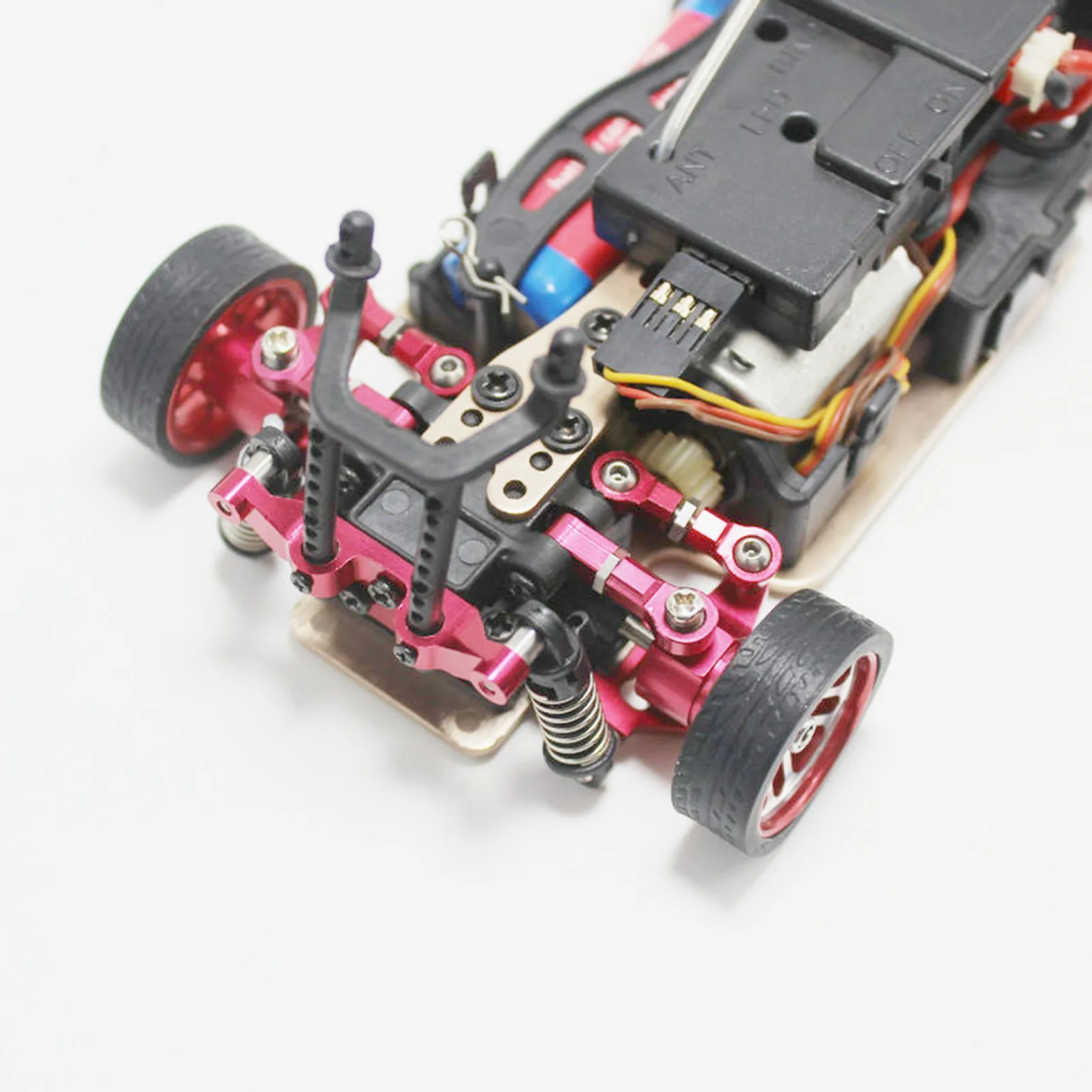 8Pcs RC Car Tires & Wheels For Wltoys K969 K989 K999 P929 Iw04m Awd Iw02 Rm02 Rm03 Dgawd Mini-Z RC 1/28 Car Parts,Red