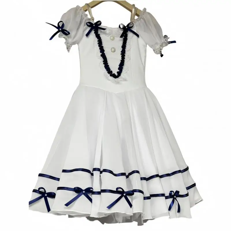 Giselle Adults Women Romantic Long Ballet Dress Kids Child Ballerina Dress White Dance Costume Tutu Ballet Girl Clothes