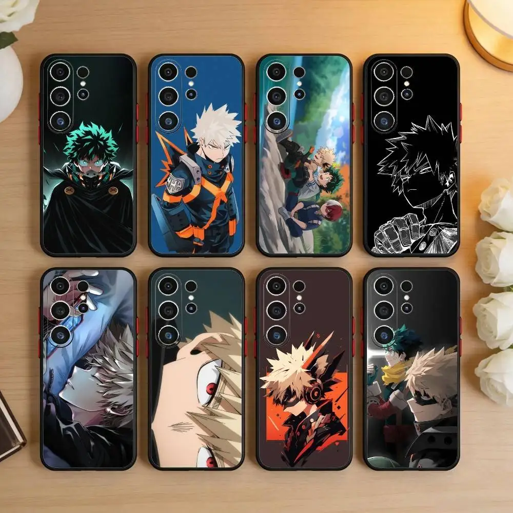 

Katsuki Bakugo E-Hero Academia Phone Case For Samsung S26,S25,S24,S23,S22,S21,S20,S30,Ultra,Plus,Fe,Note,5G Black Cover