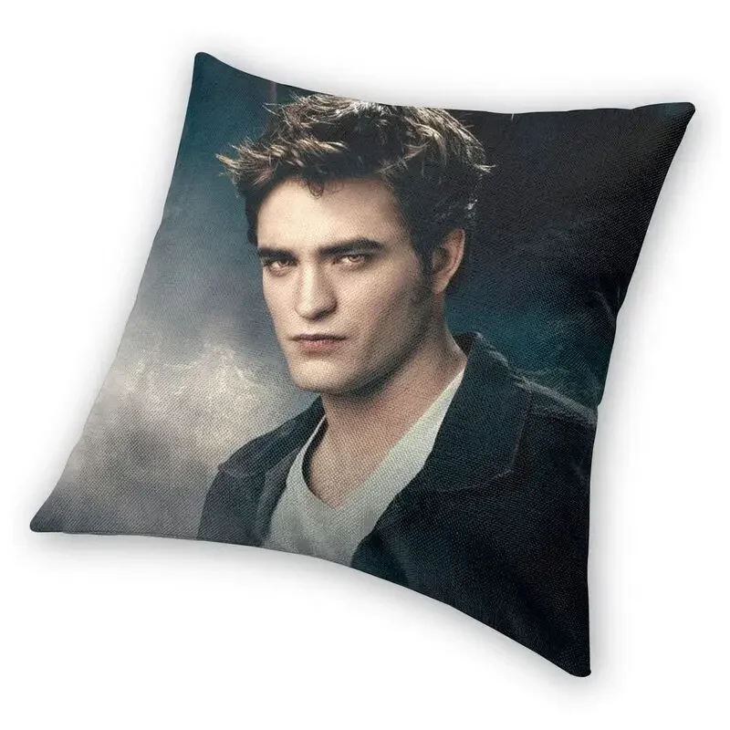 The Twilight Saga Edward Cullen Cushion Cover Print Vampire Fantasy Film Floor Pillow Case for Sofa Custom Pillowcase Decoration