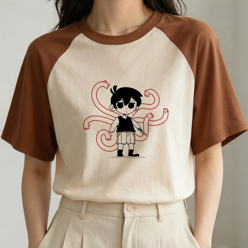 Omori tshirt girl manga gyaru meme y2k graphic t-shirt summer party baddie 80s jojifuku