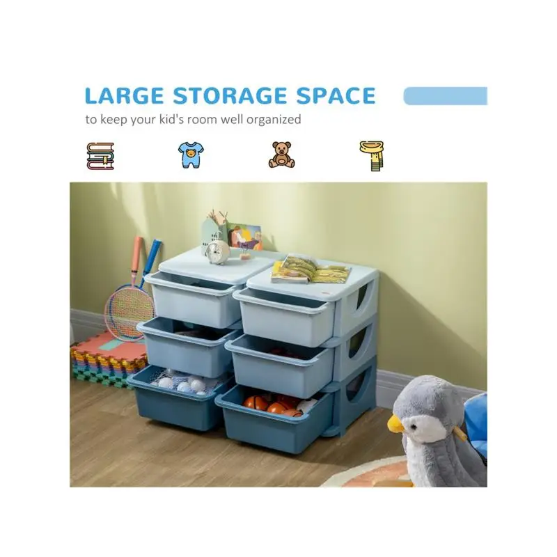 

Детский комод для хранения игрушек и одежды с несколькими ящиками