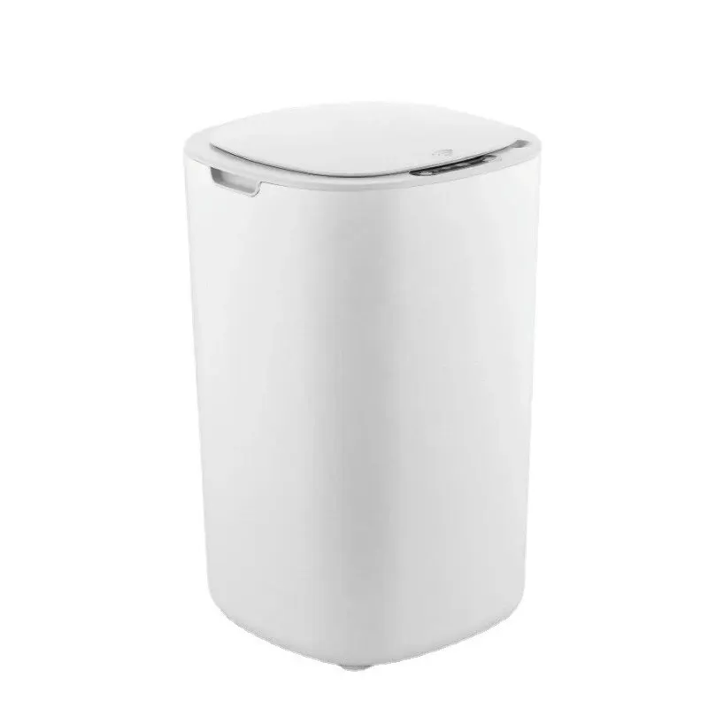 Smart Sensing Trash Can Automatic White Trash Can Kitchen Bathroom Waterproof 12L Electric Trash Can image 5