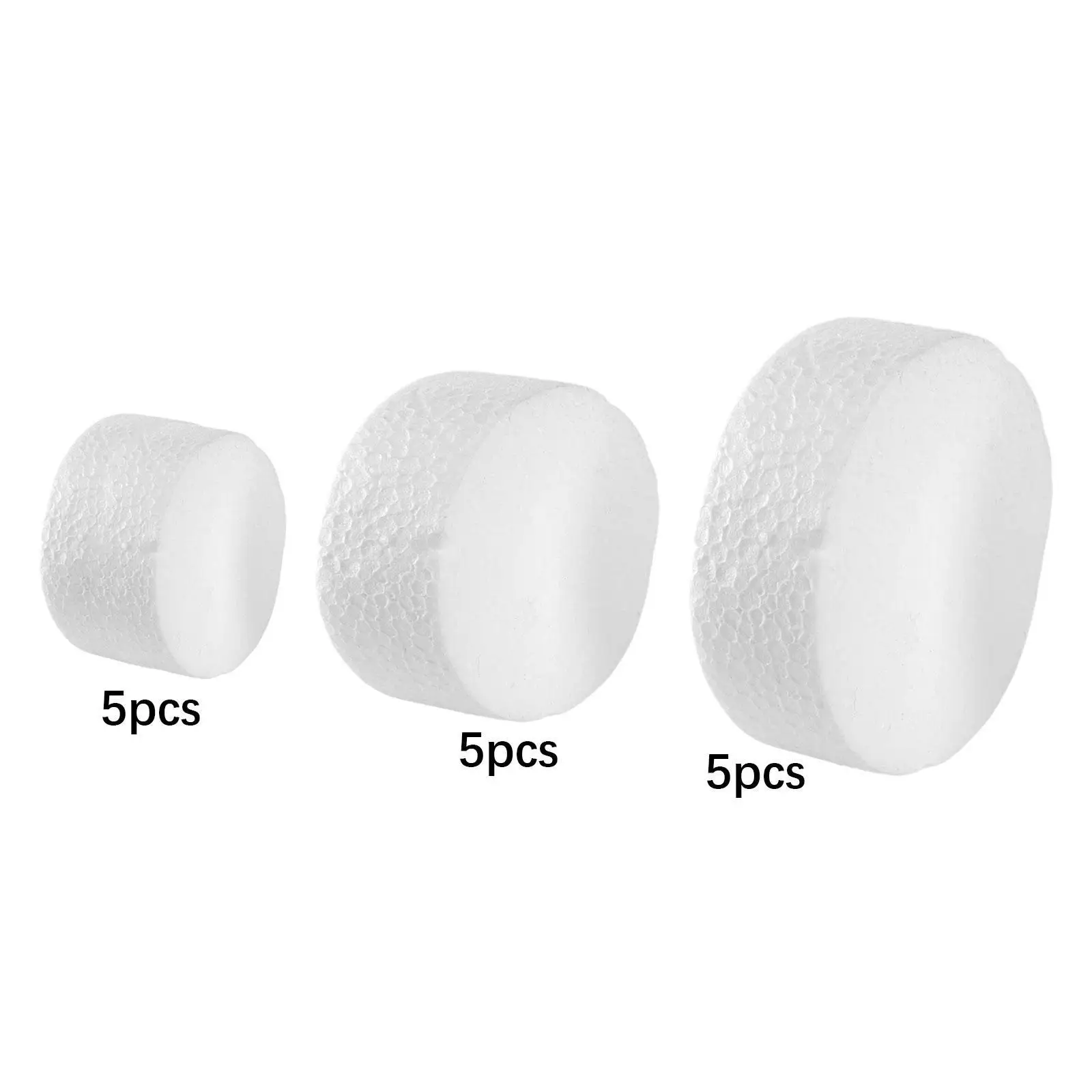 5x Round Foam Cake Dummies DIY Projects for Decorating Cakes Crafting Party Decoration Cakes and Decorations School Modeling