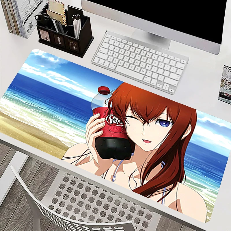 kawaii Anime Mouse Pads Gamer Keyboard Pads Notebook Mousepad Steins Gate Computer Desk Mat Hot Gaming Mouse Mats For CS GO LOL