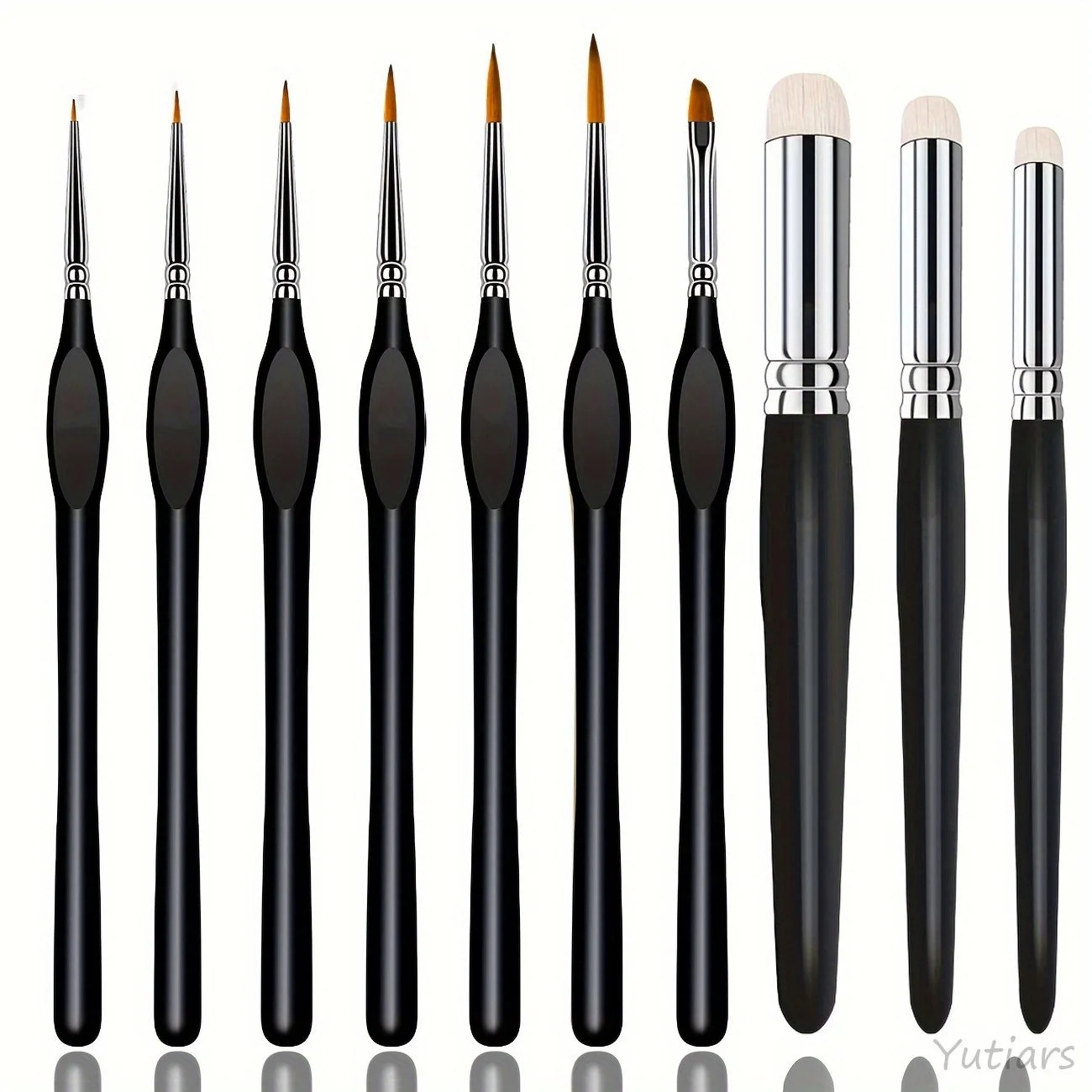 

3/6/7/10 PCS Professional Detail Drybrushes Mini Paint Brush Set,Fine ArtBrushes for Acrylic Watercolor Model Miniature Painting