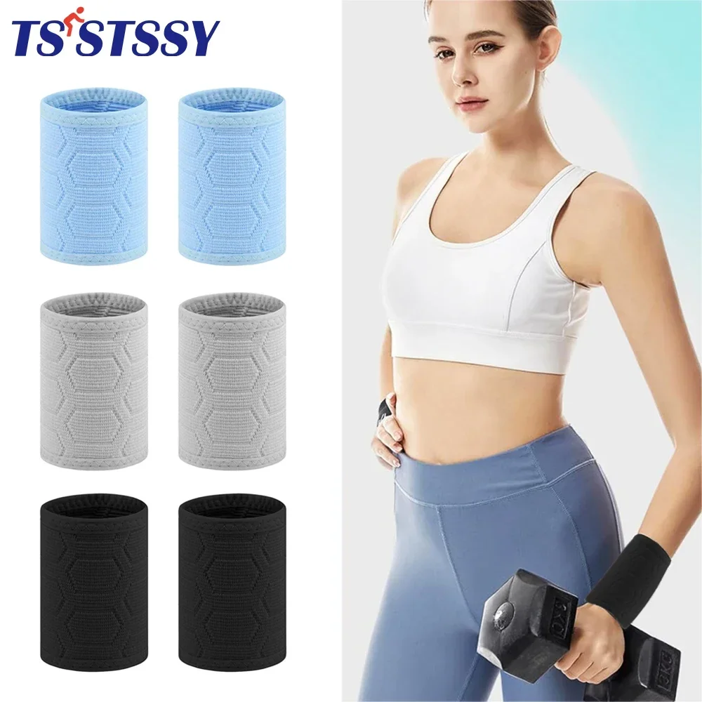 

Men Women Wrist Sweatband Tennis Sport Wristband Volleyball Gym Tennis Wrist Brace Support Sweat Band Towel Bracelet Protector