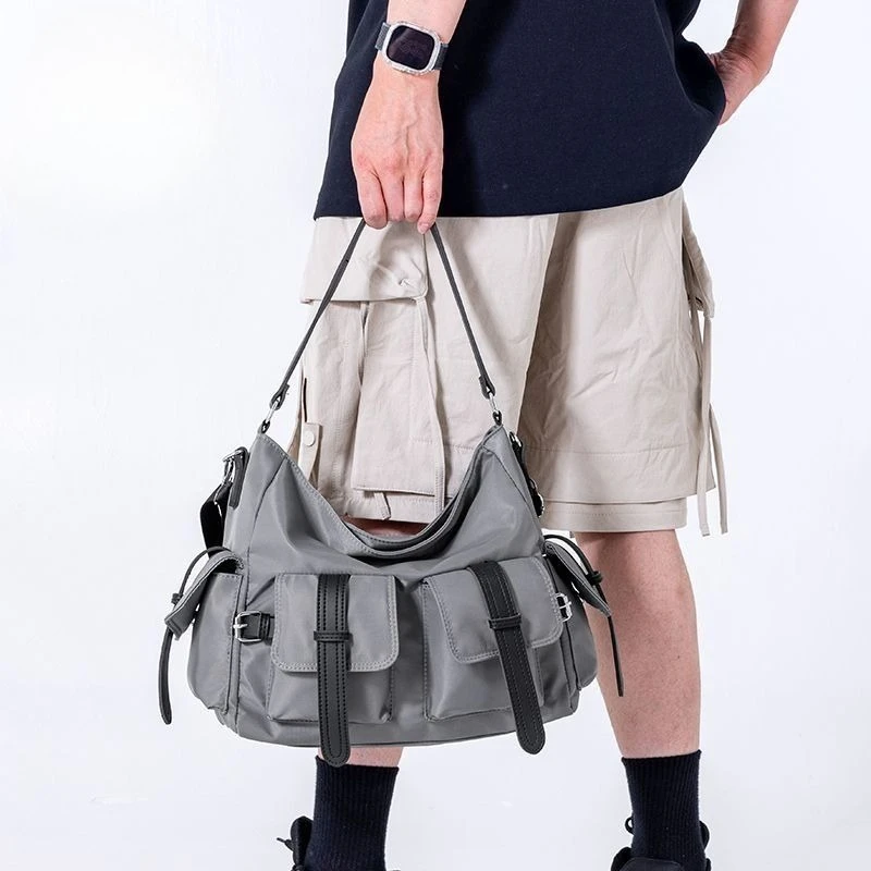 

Textured Nylon Bag Women' New Trendy Large-capacity Waterproof Shoulder Bag Casual Versatile Messenger Tote Bag Exquisite Casual