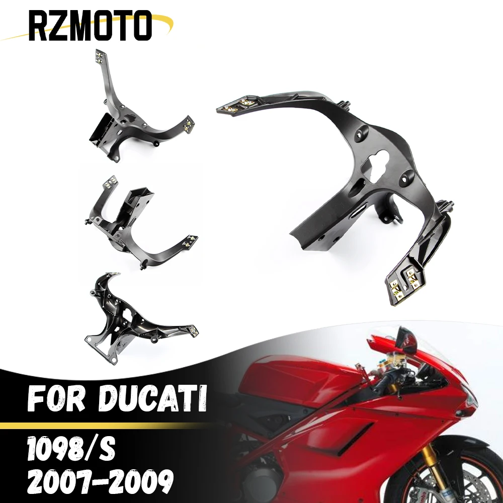 

For Ducati 848 EVO 1098 1198 / S / SP 2007-2013 Motorcycle Headlight Bracket Headlights Upper Front Fairing Stay