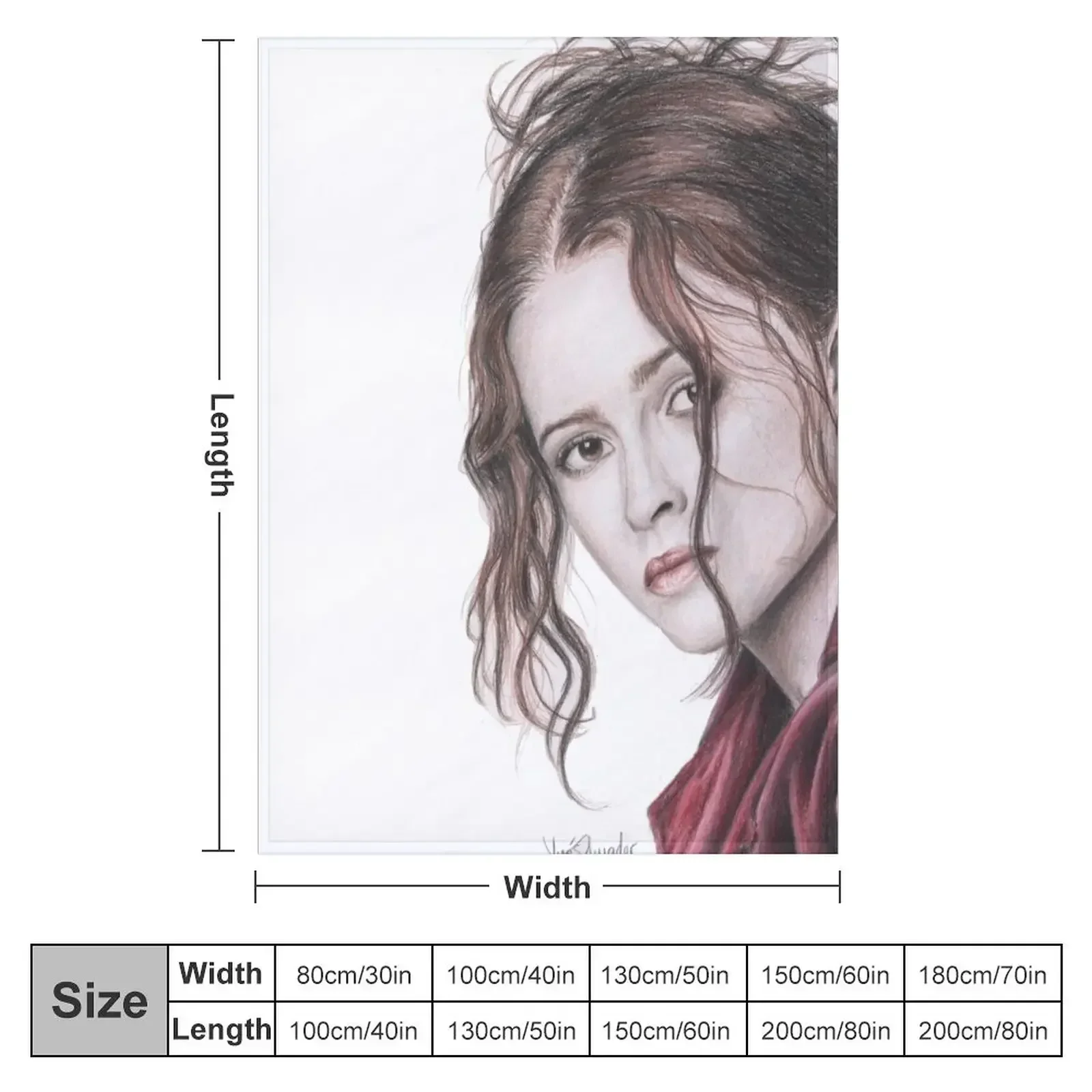 Helena Bonham Carter English Rose Throw Blanket Flannel Fabric Winter beds Blankets