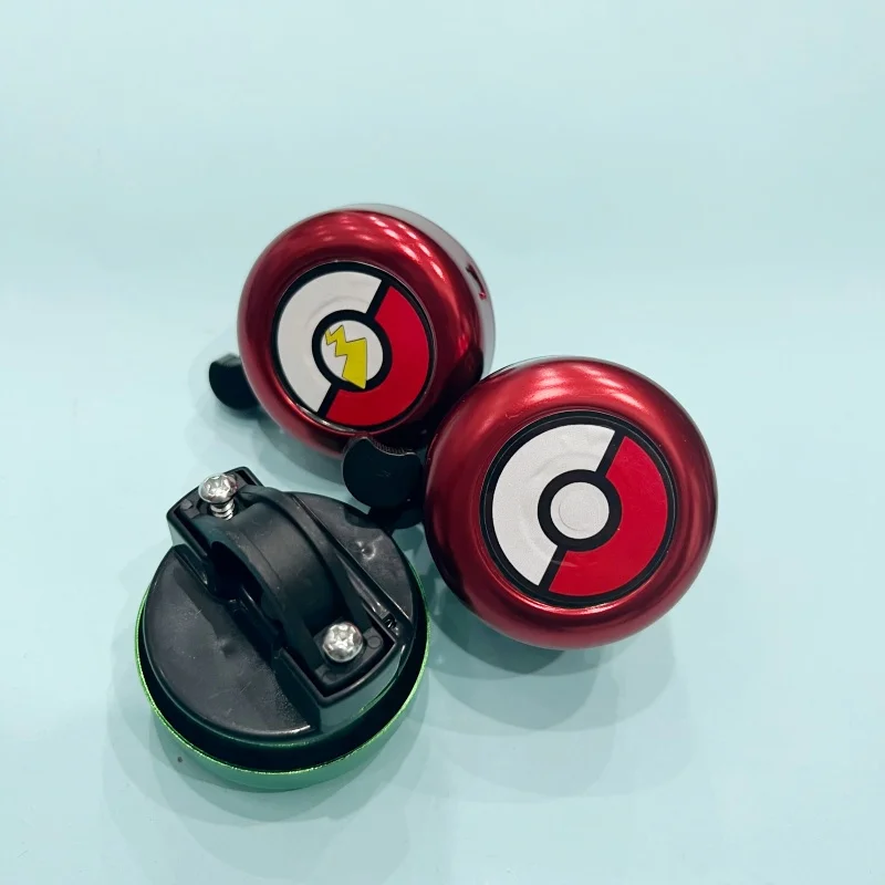 Fahrradklingel Pokemon-Horn aus Legierung, Fahrrad-Ringklingel, Fahrradlenker-Zubehör, Fahrraddekoration