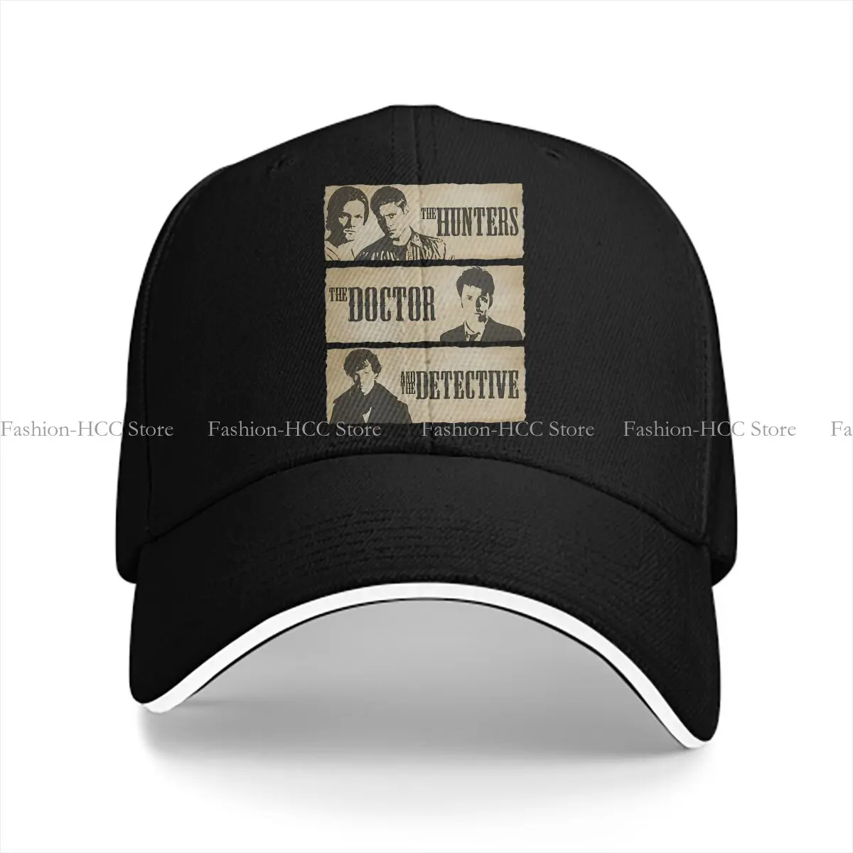 The Hunters The Doctor And The Detective Solid Color Baseball Caps Peaked Cap Dean Winchester Supernatural Sun Shade Hats Men