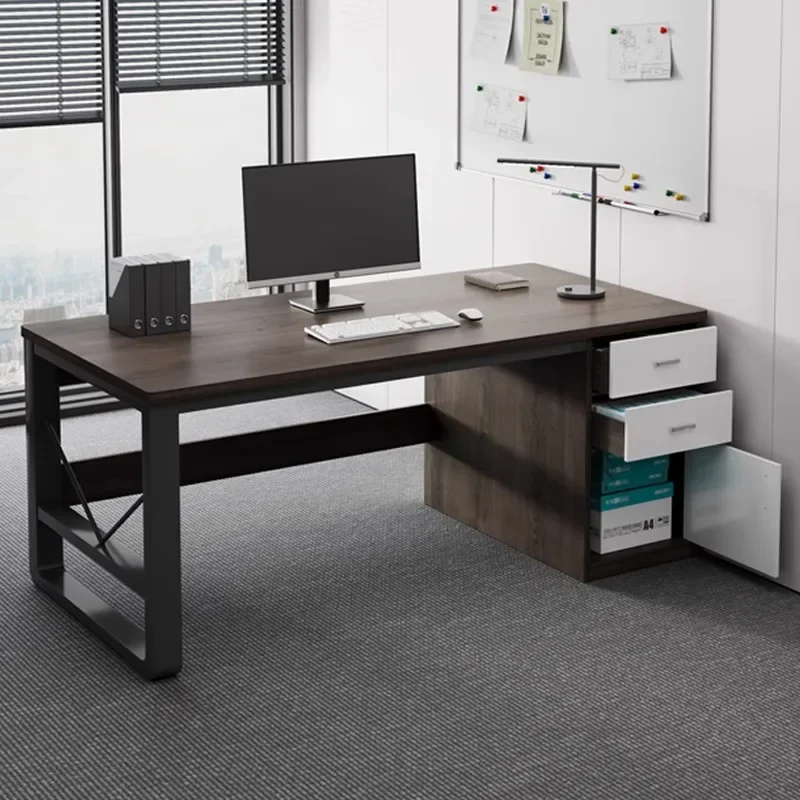 Simple desk, modern staff desk and chair combination, simple staff seat, office desk, home desk, computer desk