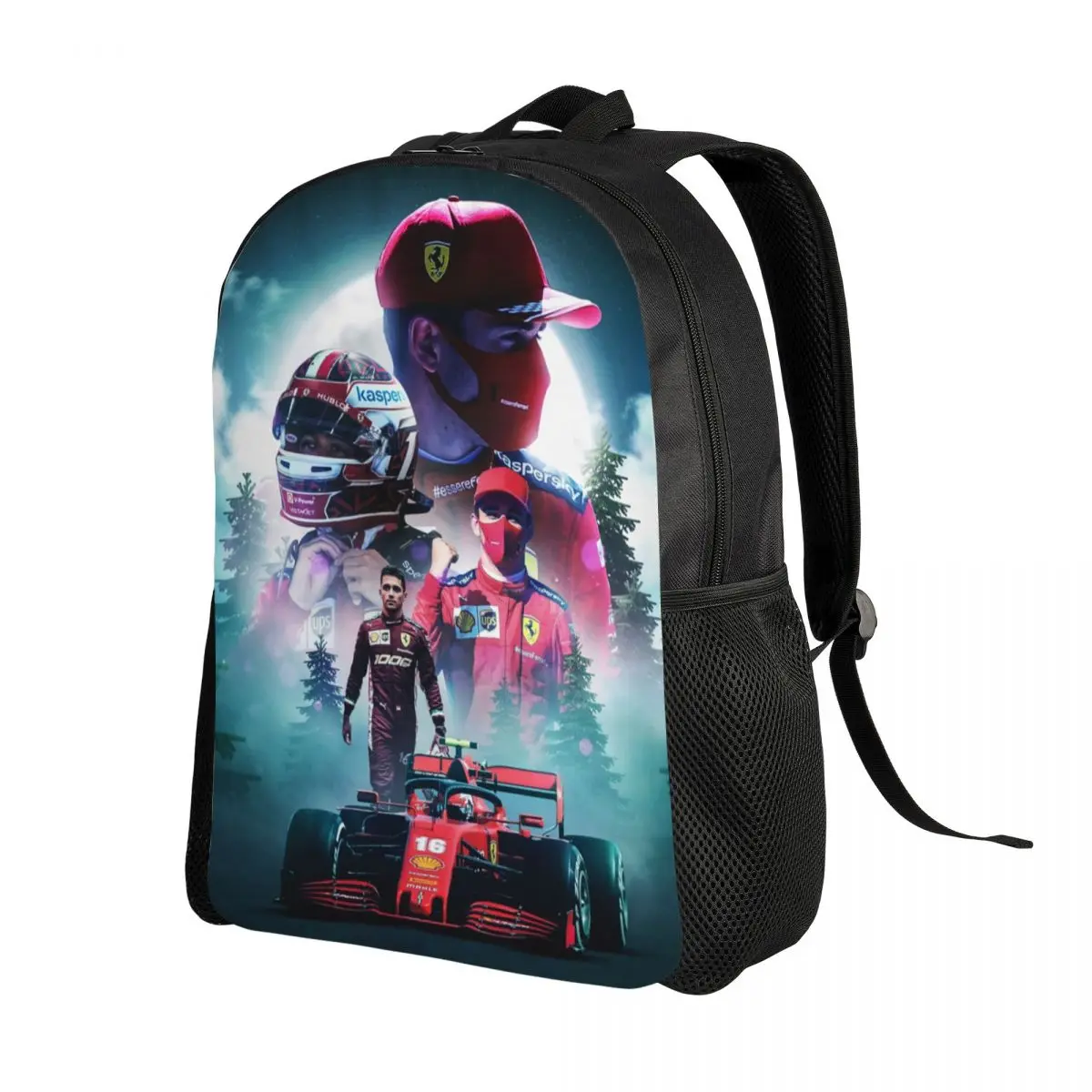 Custom LEC16 Racing Driver Rising Star Backpacks Women Men Fashion Bookbag for School College Motorsports Bags