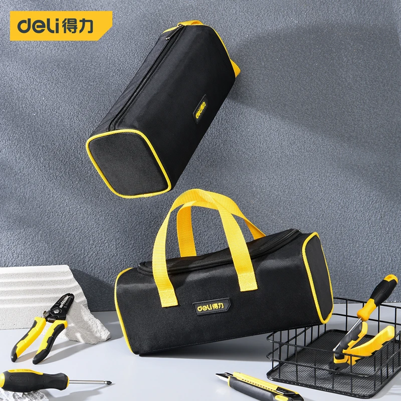 Imagem -02 - Deli Small Tool Bolsa 1680d Oxford Professional Electrician Tools Bolsa Organizer Tool Pouch Waterproof Toolbag Garage Storage