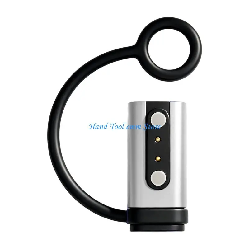 H37F USB Input Watch Charging Head with 2-Pin Contact, Small Replacement Power Adapter for Wearable Devices Use
