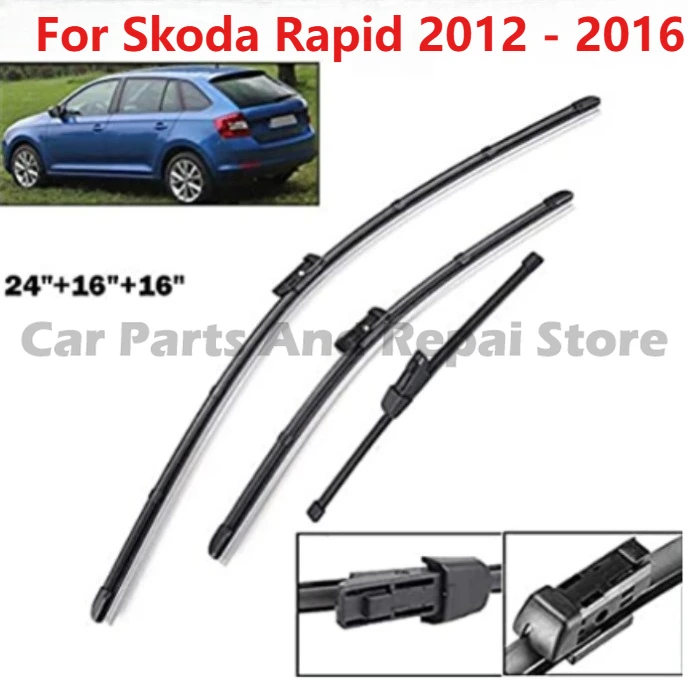 Suitable for ŠKODA Xinrui/Xindong Rapid 2012 - 2016 Car Windshield Wiper Wiper Blades