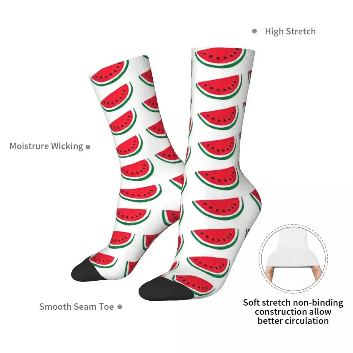 Classic Watermelon Socks Harajuku Super Soft Stockings All Season Long Socks Accessories for Unisex Gifts