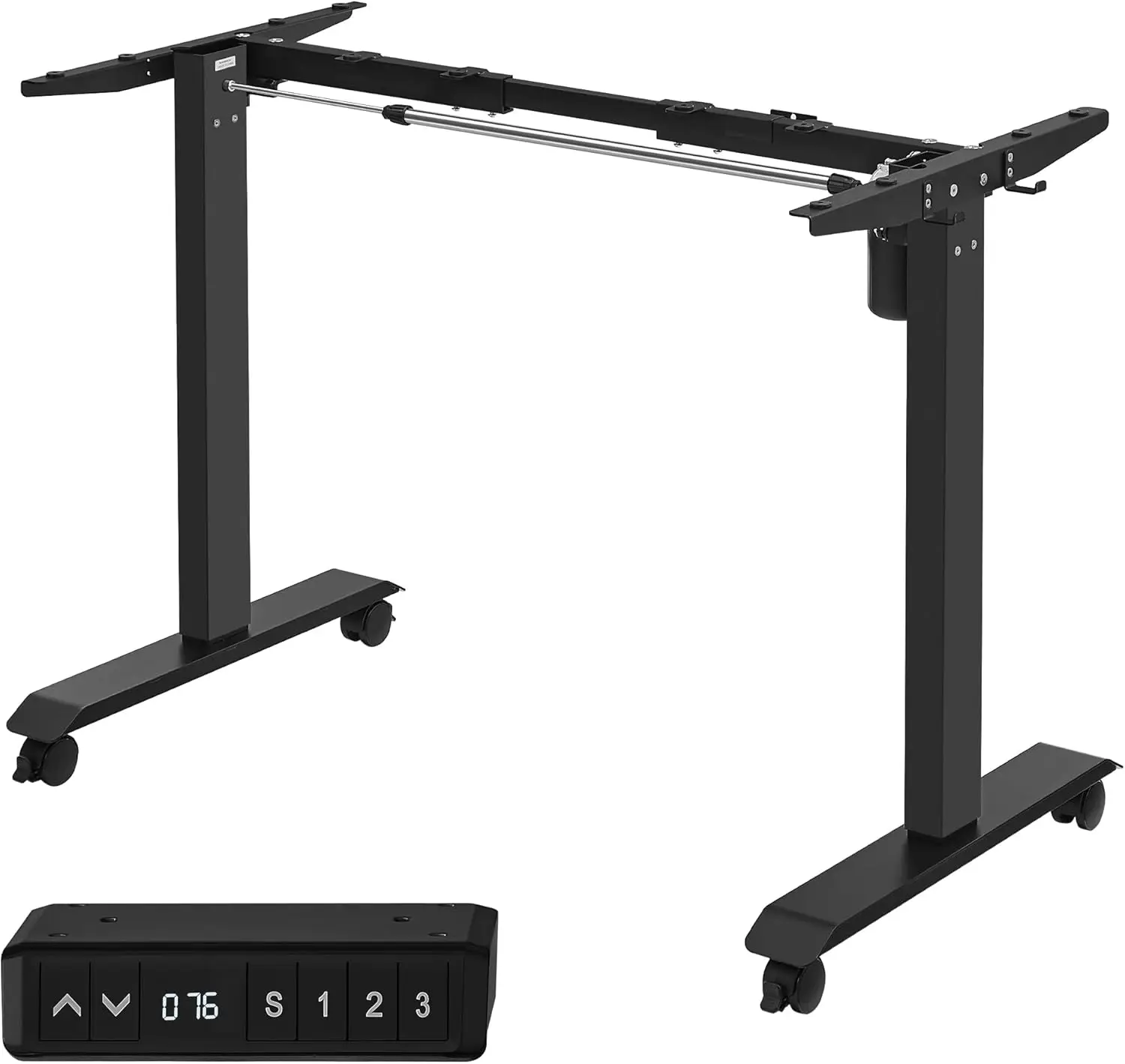 SONGMICS Desk, computer table table frame height adjustable electric