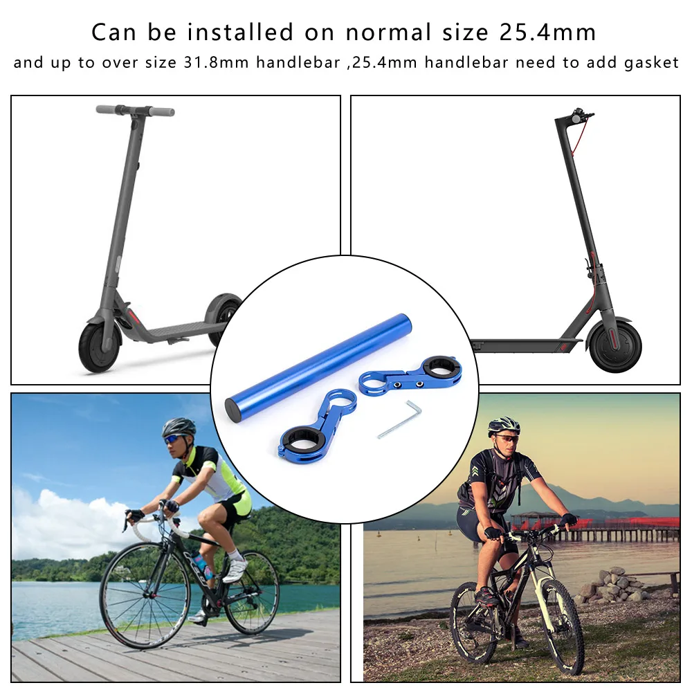 Electric Scooter Racks Handlebar Extender Aluminum Alloy Extension Mount Holder for Xiaomi M365 Mi3 Pro2/4 Scooter Accessories