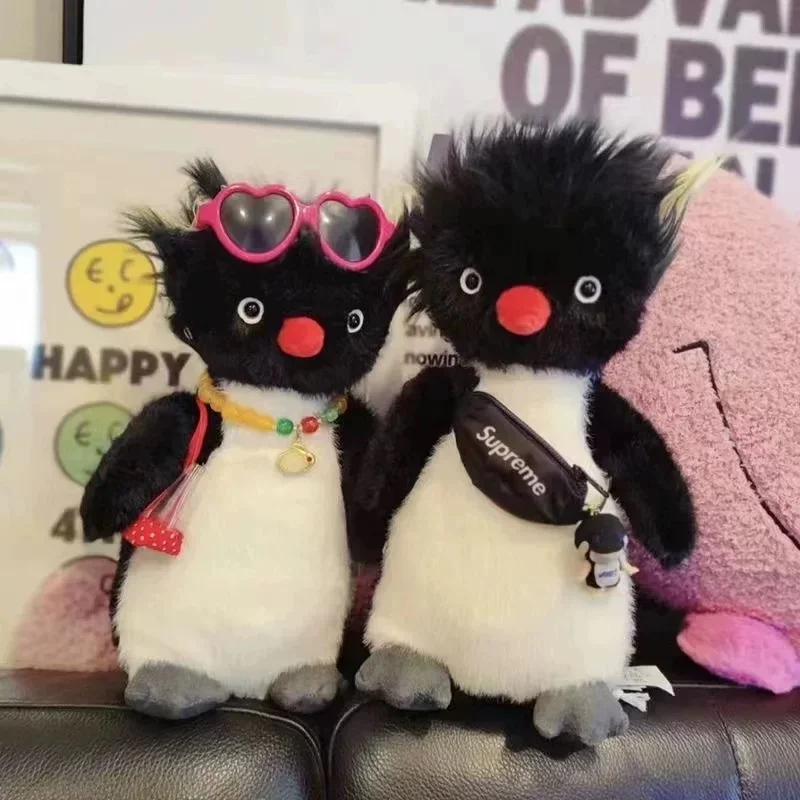 Cute Fried Hair Penguin Plush Toys Dolls Plush Toy Home Decor Super Soft Gift For Children Baby Birthday Room Decor Gift