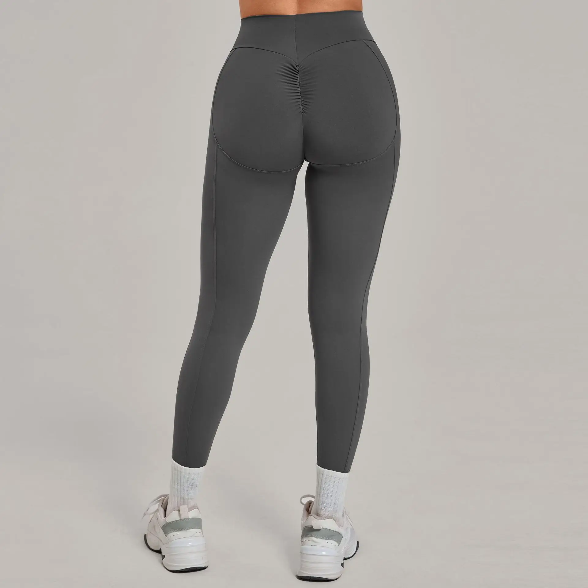 Leggings Deportivos Push Up para Yoga, Ropa de Gimnasio 2026, Ropa Deportiva para Mujer, Leggings Scrunch, Leggins Mujer, Amarillo, Caqui, Rosa