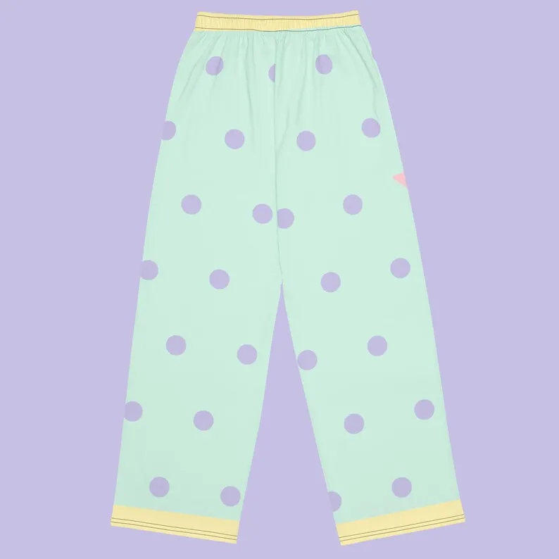 2026 Spring Autumn Personalized Fashionable Y2k Pants Trendy Fashion Dots Print Loose Women and Children Sports Pants