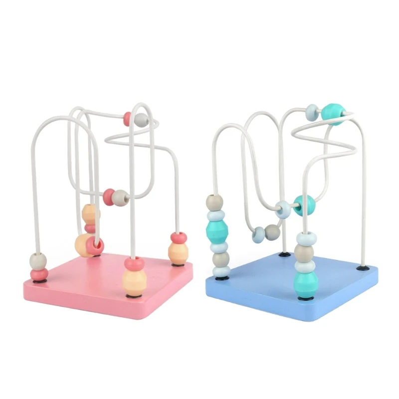 Children Bead Maze Winding Beads Toy Number Counting Toy Development Toy